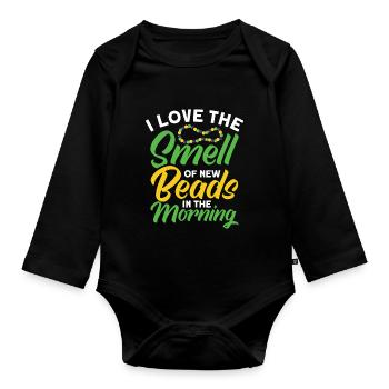 Beaded Beadwork Jeweller Jewellery Maker - Organic Longsleeve Baby Bodysuit - black - Front