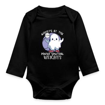 Bodybuilding Powerlifting Weightlifting Fitness - Baby Bio-Langarm-Body - Schwarz - Vorne