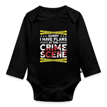 Forensic Scientist Forensic Forensic Science - Organic Longsleeve Baby Bodysuit - black - Front