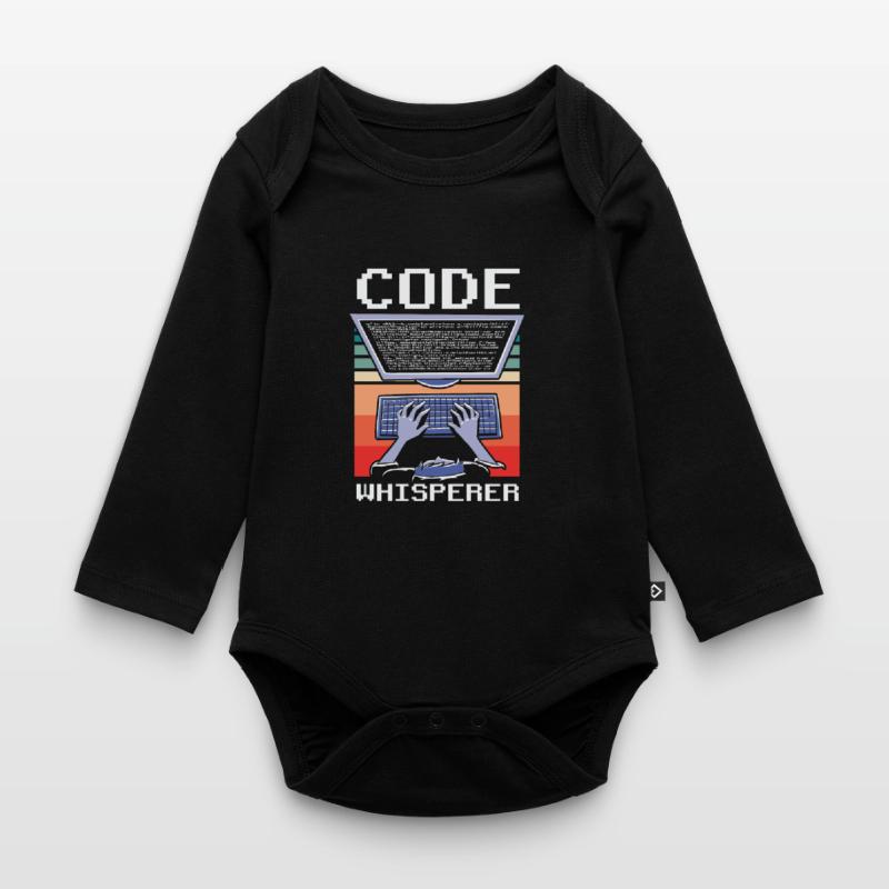 Code Flüsterer Programmierer Coding Coder Baby Bio-Langarm-Body