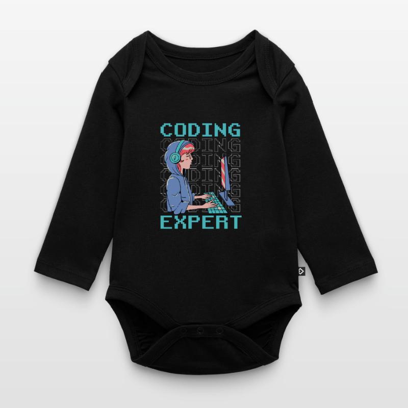 Coding Experte Programmieren Coder Programmierer Baby Bio-Langarm-Body