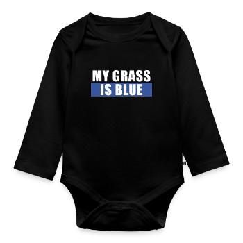 Chemises Banjo Pour Hommes Bluegrass Appalachia Folk - Body Bébé bio manches longues - noir - Devant