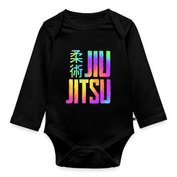 Brazilian Jiu Jitsu MMA Bjj Hugger - Baby Bio-Langarm-Body - Schwarz - Vorne