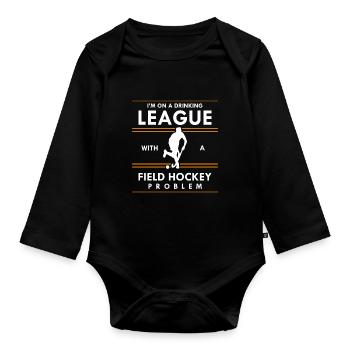 Player Scoring Goalkeeper Assists League With A Fi - Baby Bio-Langarm-Body - Schwarz - Vorne