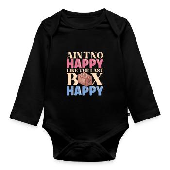 Postal clerk Postlady Postman Post Office - Organic Longsleeve Baby Bodysuit - black - Front