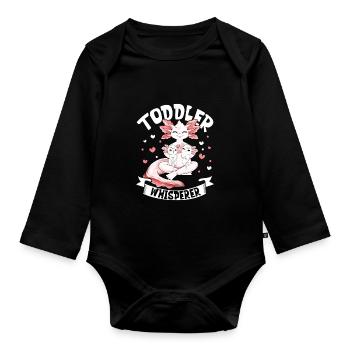 Toddler Whisperer - Educator - Organic Longsleeve Baby Bodysuit - black - Front