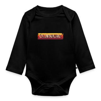 Oldenburgerin Oldenburger Oldenburg - Baby Bio-Langarm-Body - Schwarz - Vorne