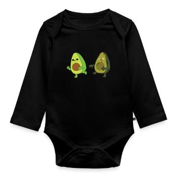 Avocat Zombie - Body Bébé bio manches longues - noir - Devant