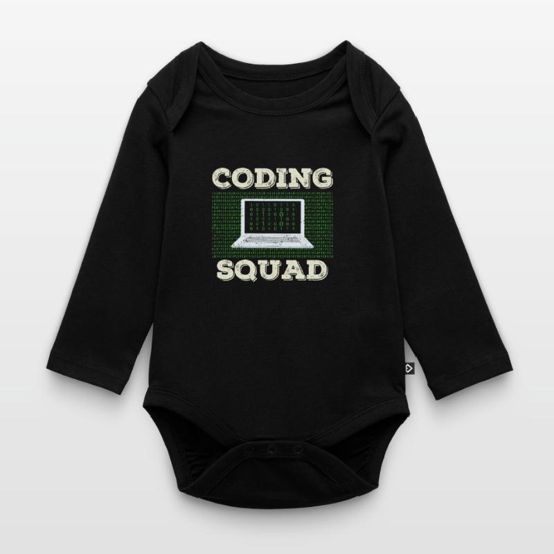 Coding Team Programmierer Coder Programmieren Baby Bio-Langarm-Body