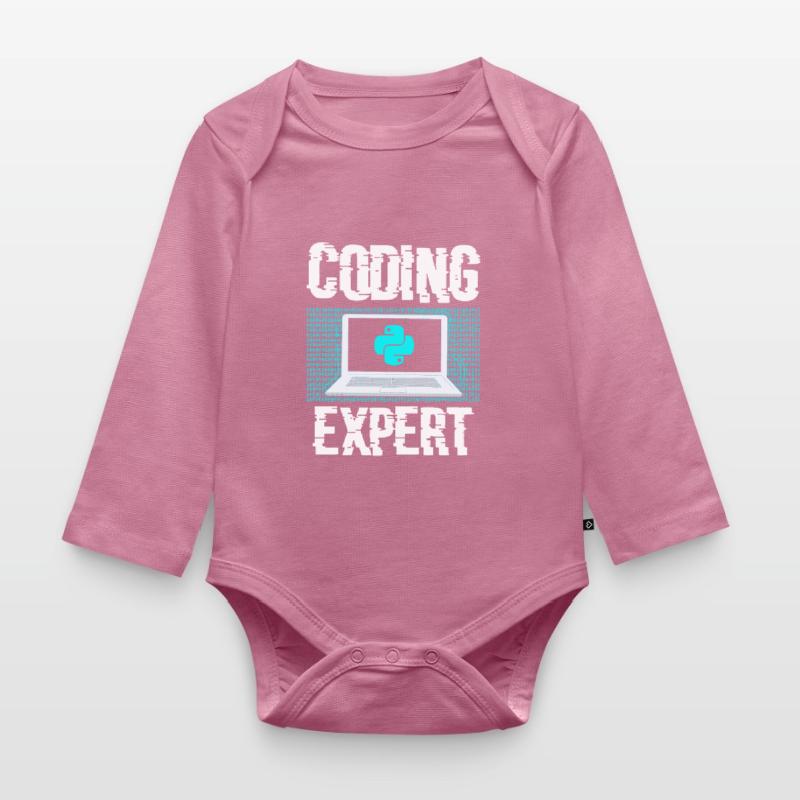 Coding Experte Coder Programmieren Programmierer Baby Bio-Langarm-Body