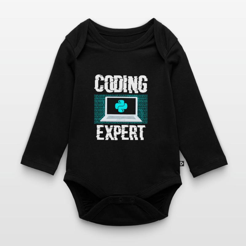 Coding Expert Coder Programming Programmer Organic Longsleeve Baby Bodysuit