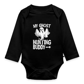 Mon copain SOS Fantômes - Body Bébé bio manches longues - noir - Devant