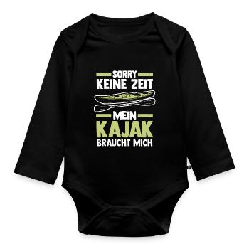 Schullehrerin Lehrerin - Baby Bio-Langarm-Body - Schwarz - Vorne