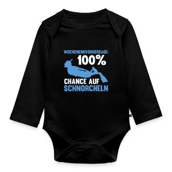 Schullehrerin Lehrerin - Baby Bio-Langarm-Body - Schwarz - Vorne
