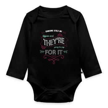 coding anonymous expect us hack out computer freak - Baby Bio-Langarm-Body - Schwarz - Vorne