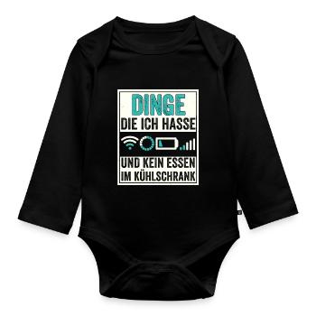 Die vier Reiter der modernen Apocalypse - Baby Bio-Langarm-Body - Schwarz - Vorne