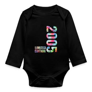 18 JAHRE 18. GEBURTSTAG LIMITED EDITION 2005 - Baby Bio-Langarm-Body - Schwarz - Vorne