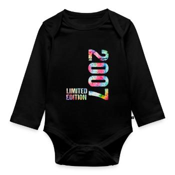 18 JAHRE 18. GEBURTSTAG LIMITED EDITION 2007 - Baby Bio-Langarm-Body - Schwarz - Vorne
