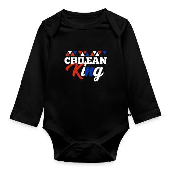 Chili - Body Bébé bio manches longues - noir - Devant