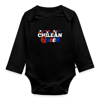 Chili - Body Bébé bio manches longues - noir - Devant