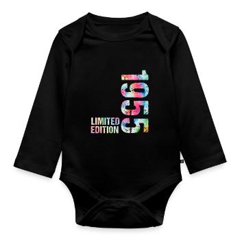 18 JAHRE 18. GEBURTSTAG LIMITED EDITION 1955 - Baby Bio-Langarm-Body - Schwarz - Vorne