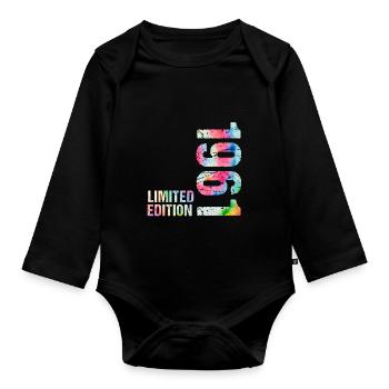 1961 - Baby Bio-Langarm-Body - Schwarz - Vorne