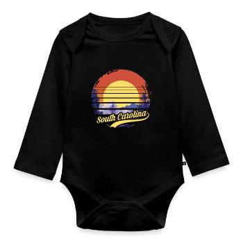 South Carolina - Baby Bio-Langarm-Body - Schwarz - Vorne