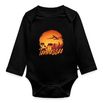 Tennessee - Body Bébé bio manches longues - noir - Devant