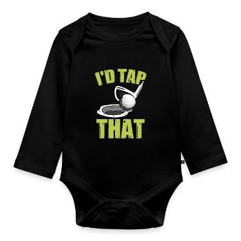 Ich würde darauf tippen - Baby Bio-Langarm-Body - Schwarz - Vorne
