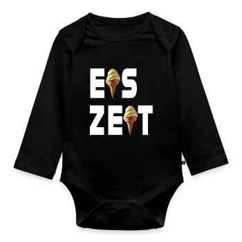 Eiszeit - Baby Bio-Langarm-Body - Schwarz - Vorne