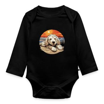 Maremma Abruzzo German Shepherd Maremmano Abruzzese - Organic Longsleeve Baby Bodysuit - black - Front