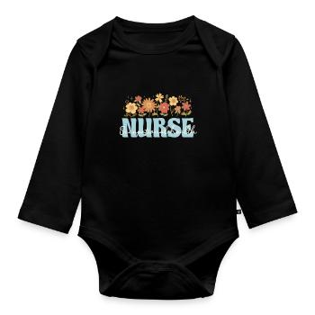 Occupational Health Nurse - Organic Longsleeve Baby Bodysuit - black - Front