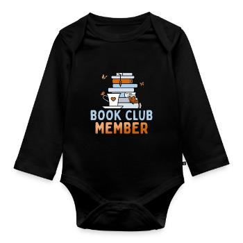 Lire un livre Membre du Club Groupe de lecture d’été - Body Bébé bio manches longues - noir - Devant