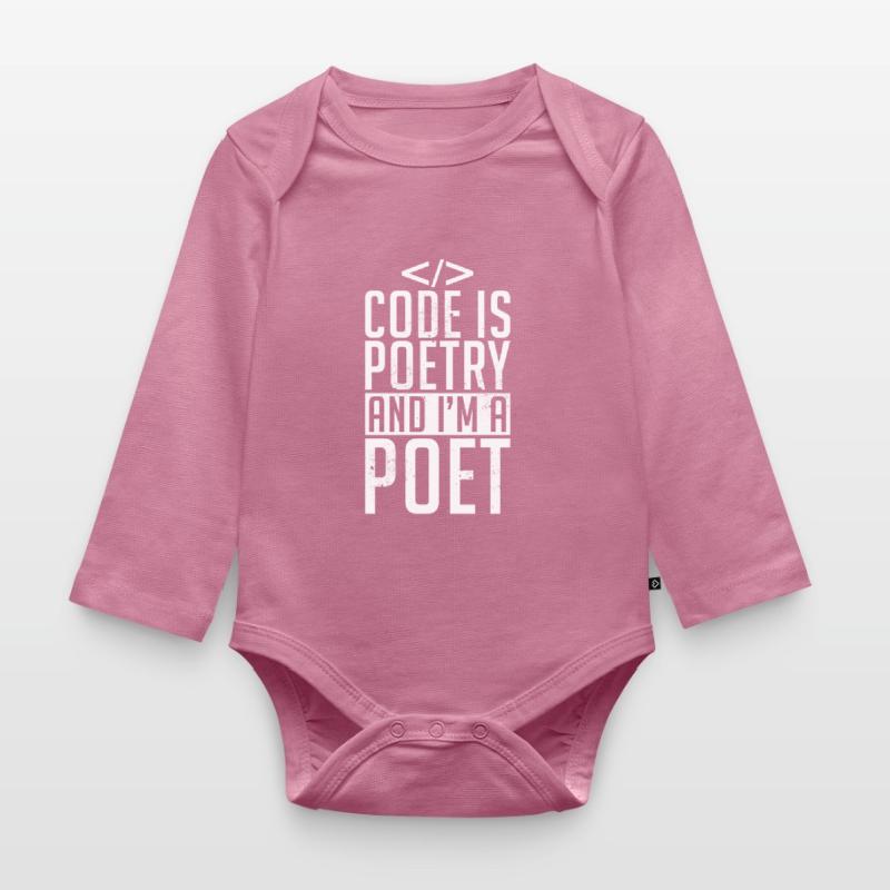 Code Codeur Programmeur Développeur Codeur Body Bébé bio manches longues