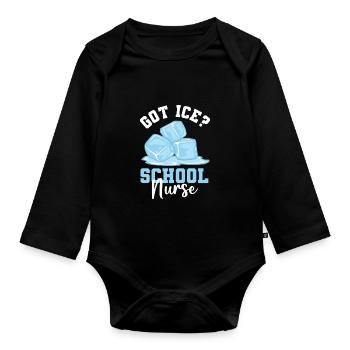 Got Ice Schulschwester - Baby Bio-Langarm-Body - Schwarz - Vorne