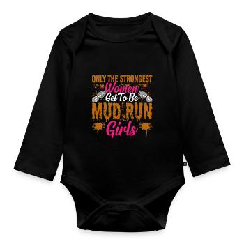 Perfect funny Race - Baby Bio-Langarm-Body - Schwarz - Vorne