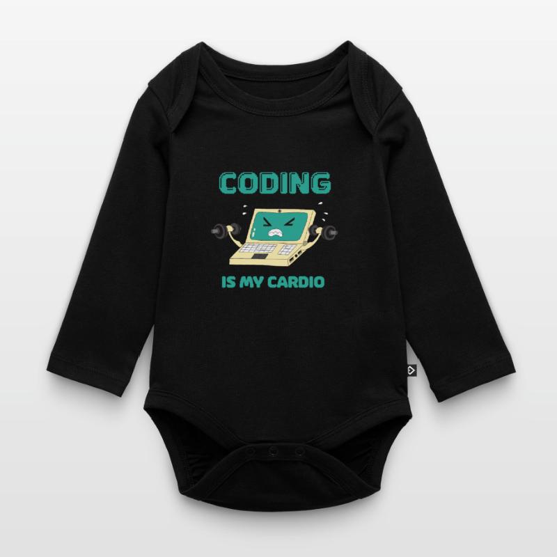 Programmer Coding Fitness Funny Computer Scientist Organic Longsleeve Baby Bodysuit