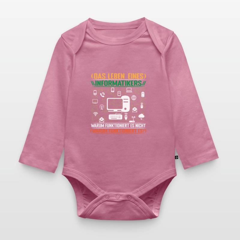 Informatiker Admin Programmierer Programm Baby Bio-Langarm-Body