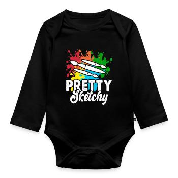 Artist - Organic Longsleeve Baby Bodysuit - black - Front