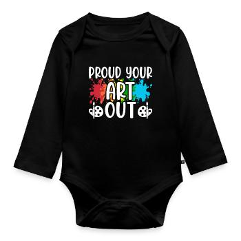 Artist - Organic Longsleeve Baby Bodysuit - black - Front