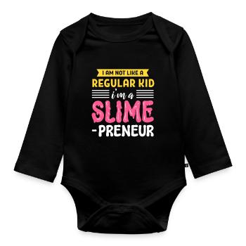 Ich bin nicht wie ein normales Kind, ich bin ein - Baby Bio-Langarm-Body - Schwarz - Vorne