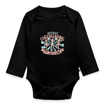 Tenue de pom-pom girl - Body Bébé bio manches longues - noir - Devant