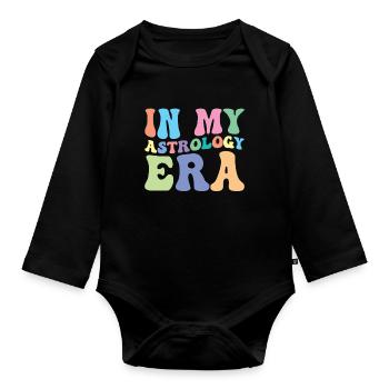 Infirmière Retro Groovy In My - Body Bébé bio manches longues - noir - Devant