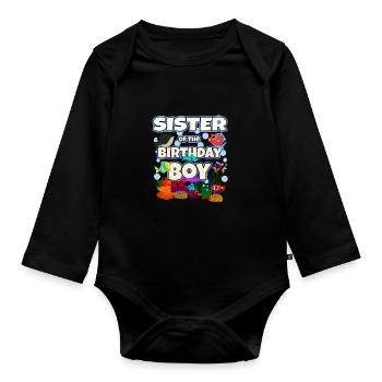 Aquarium Fish Gift - Organic Longsleeve Baby Bodysuit - black - Front