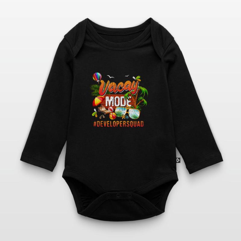 Developer Vacation Group #Developersquad Body Bébé bio manches longues