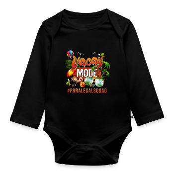 Groupe de vacances des parajuristes #Paralegalsquad - Body Bébé bio manches longues - noir - Devant