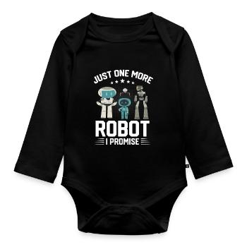 Droid Builder Juste un robot de plus, je vous le promets, drôle - Body Bébé bio manches longues - noir - Devant