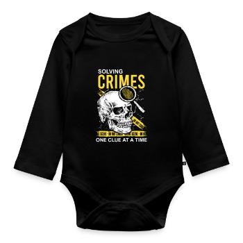 Pathologiste, Expert médico-légal, Analyste de scène de crime - Body Bébé bio manches longues - noir - Devant