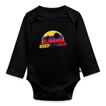 Columbia Tejo Arepa Power Tejospieler - Baby Bio-Langarm-Body - Schwarz - Vorne