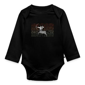 Horoscope Zodiac Symbol Star - Organic Longsleeve Baby Bodysuit - black - Front